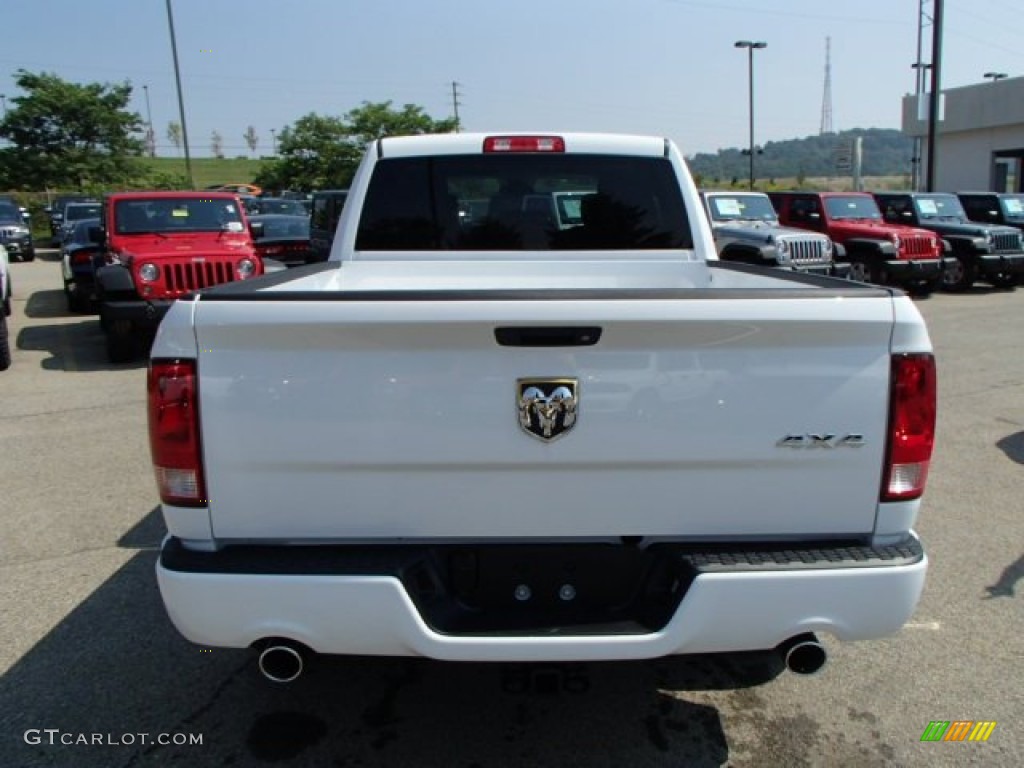 2014 1500 Express Quad Cab 4x4 - Bright White / Black/Diesel Gray photo #7