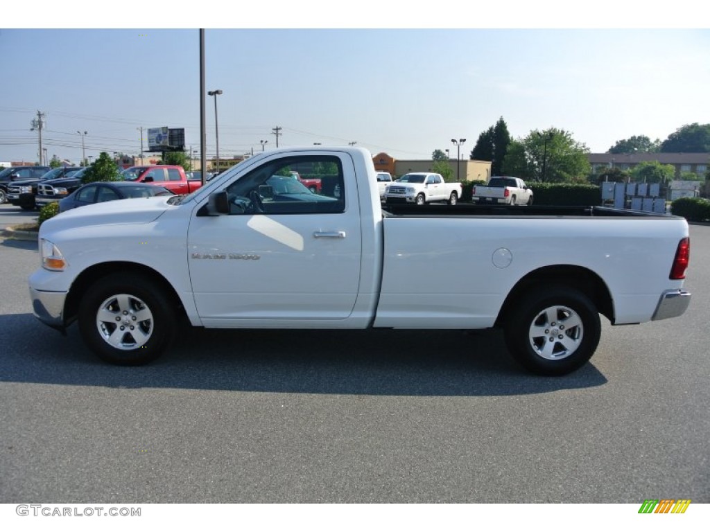 2011 Ram 1500 SLT Regular Cab - Bright White / Dark Slate Gray/Medium Graystone photo #3