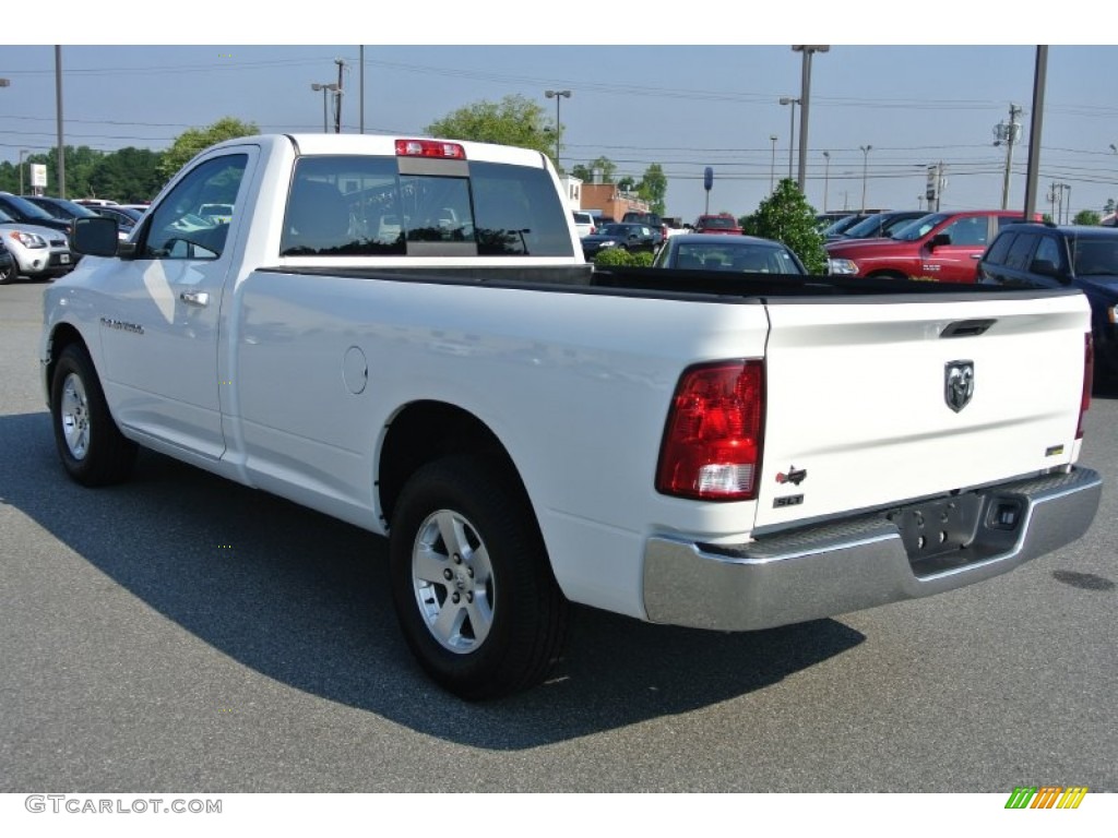 2011 Ram 1500 SLT Regular Cab - Bright White / Dark Slate Gray/Medium Graystone photo #4