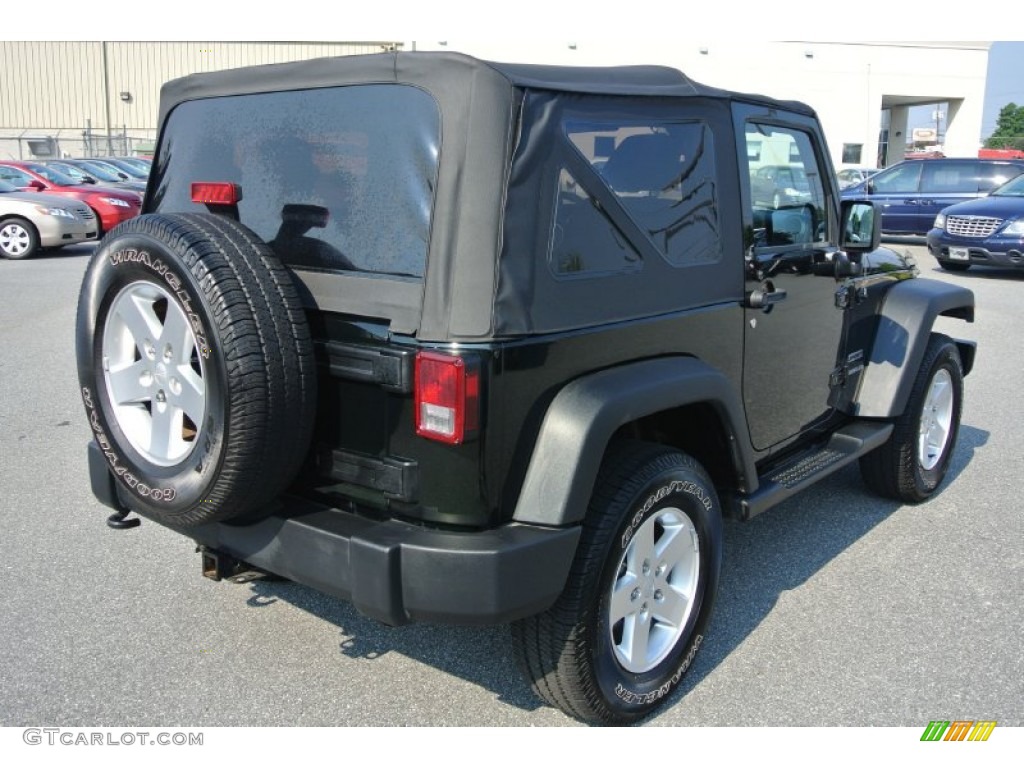 2012 Wrangler Sport 4x4 - Black Forest Green Pearl / Black photo #5