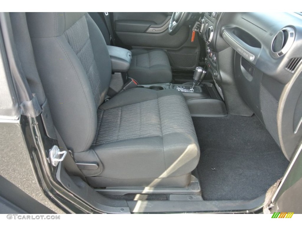 2012 Wrangler Sport 4x4 - Black Forest Green Pearl / Black photo #19