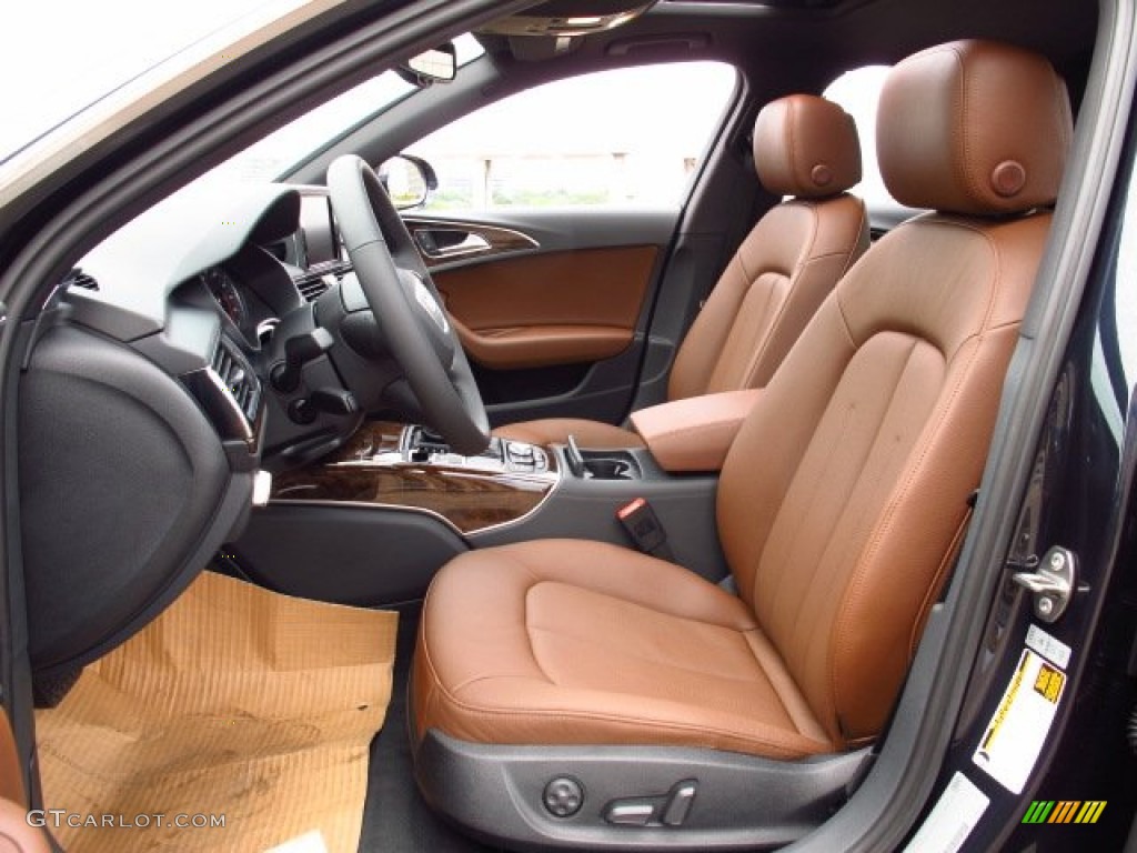 Nougat Brown Interior 2014 Audi A6 2.0T Sedan Photo #85507232