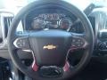 Jet Black 2014 Chevrolet Silverado 1500 LT Double Cab Steering Wheel