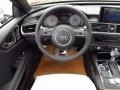 Black Valcona w/Diamond Contrast Stitching Steering Wheel Photo for 2014 Audi S7 #85507946
