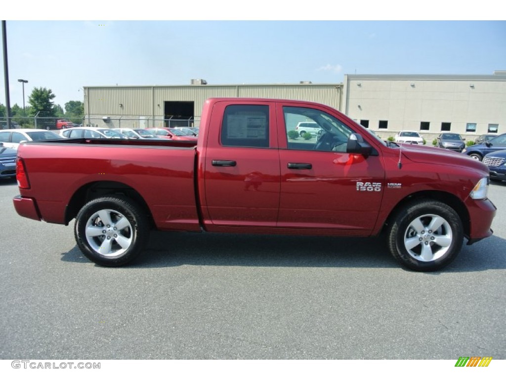 Deep Cherry Red Crystal Pearl 2014 Ram 1500 Express Quad Cab Exterior Photo #85508207
