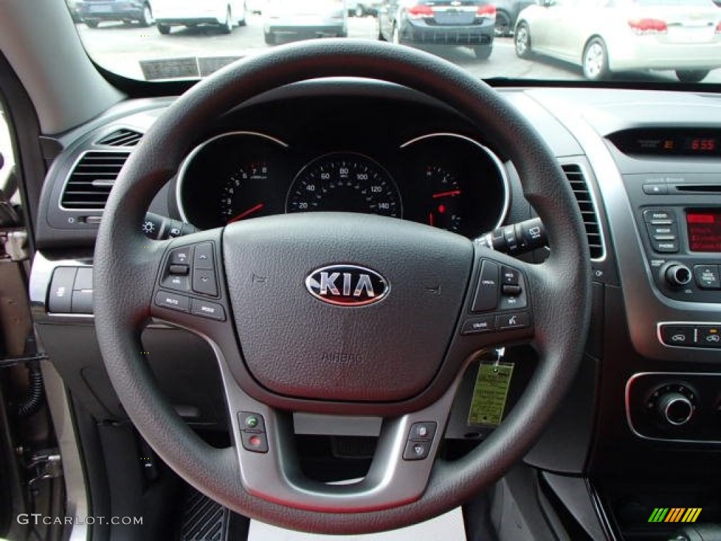 2014 Kia Sorento LX Black Steering Wheel Photo #85508396