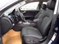 2014 Audi S7 Black Perforated Valcona Interior Front Seat Photo