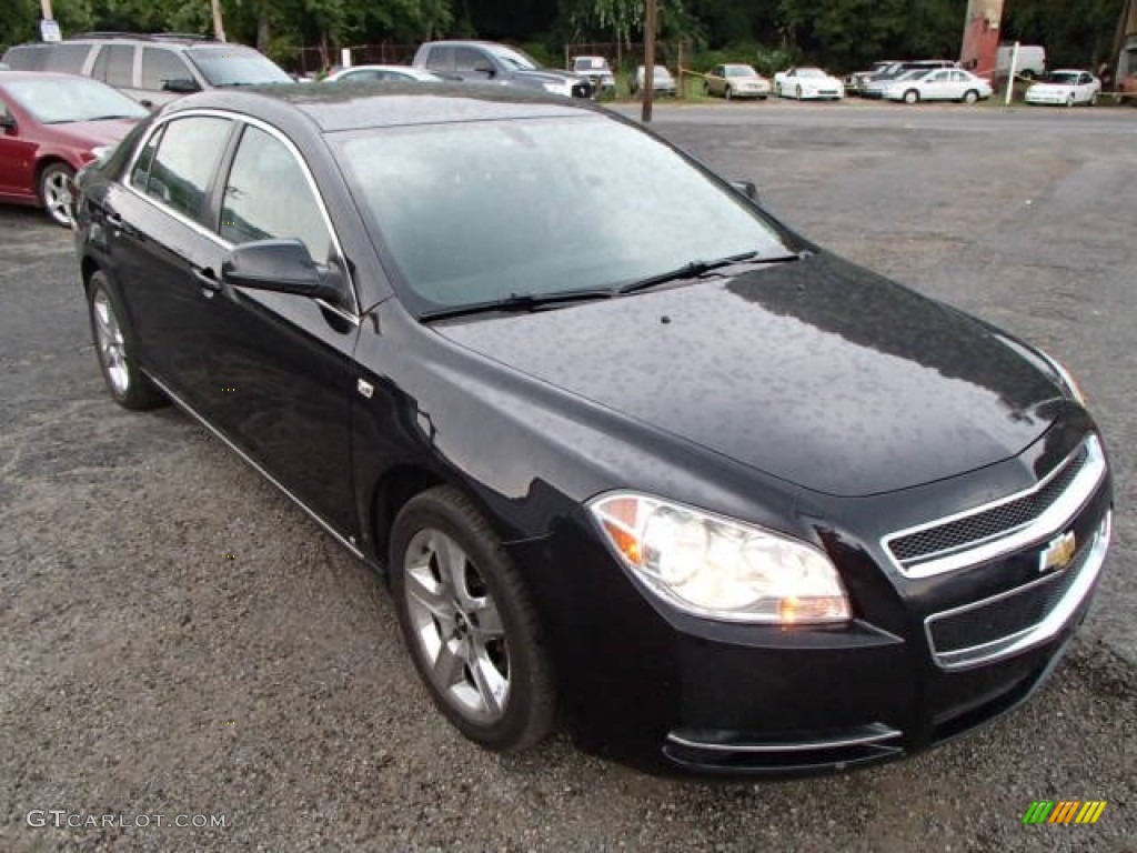 2008 Malibu LT Sedan - Black Granite Metallic / Ebony photo #2