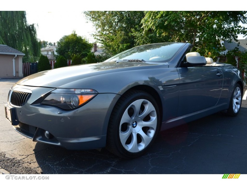 2006 6 Series 650i Convertible - Atlantic Blue Metallic / Cream Beige photo #3