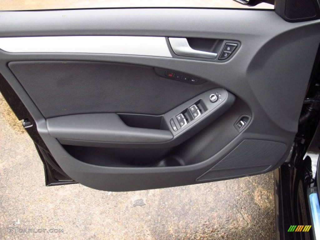 2014 Audi A4 2.0T Sedan Black Door Panel Photo #85510376