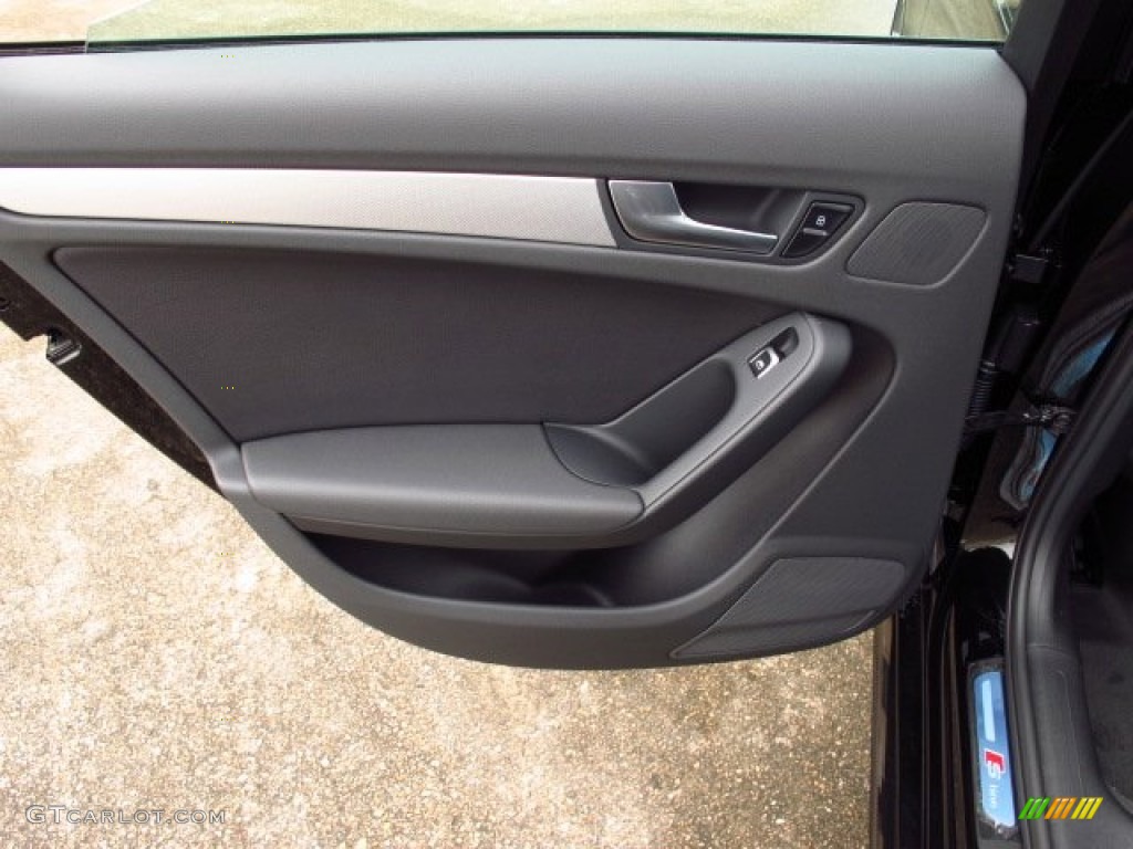 2014 Audi A4 2.0T Sedan Black Door Panel Photo #85510415