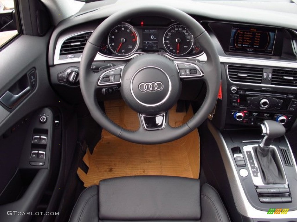 2014 Audi A4 2.0T Sedan Black Dashboard Photo #85510454