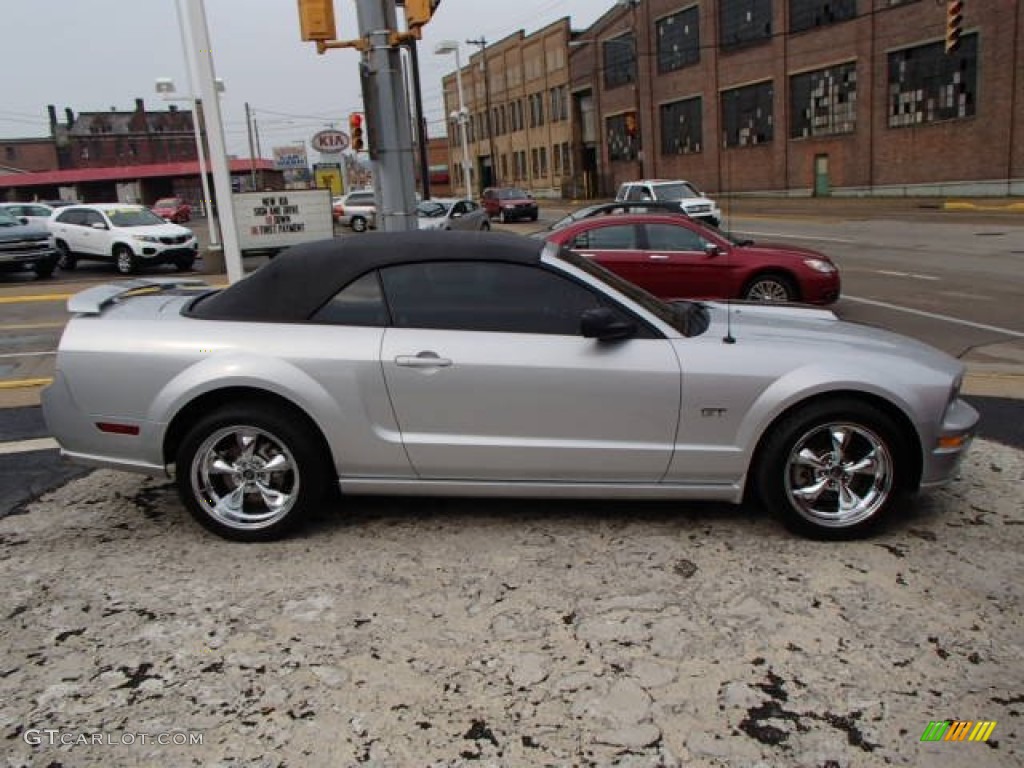 2006 Mustang GT Premium Convertible - Satin Silver Metallic / Dark Charcoal photo #1
