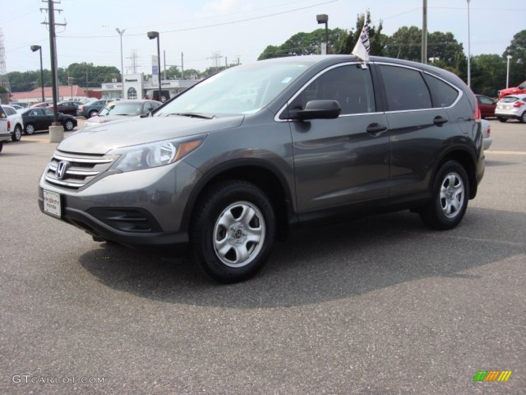 2012 CR-V LX - Polished Metal Metallic / Gray photo #2
