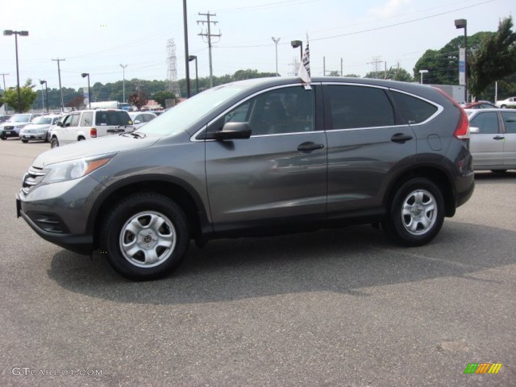 2012 CR-V LX - Polished Metal Metallic / Gray photo #3