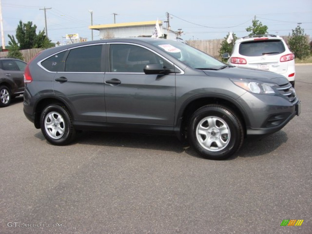 2012 CR-V LX - Polished Metal Metallic / Gray photo #7