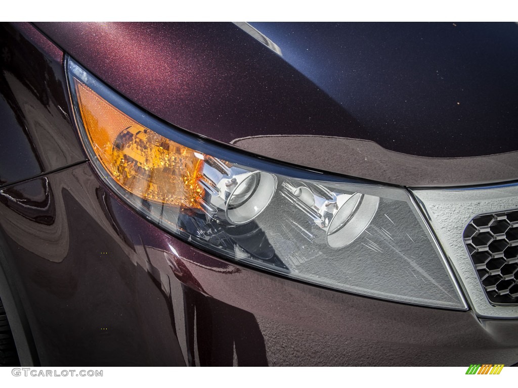 2012 Sorento LX - Dark Cherry / Beige photo #27