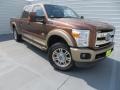 2011 Golden Bronze Metallic Ford F250 Super Duty King Ranch Crew Cab 4x4  photo #2