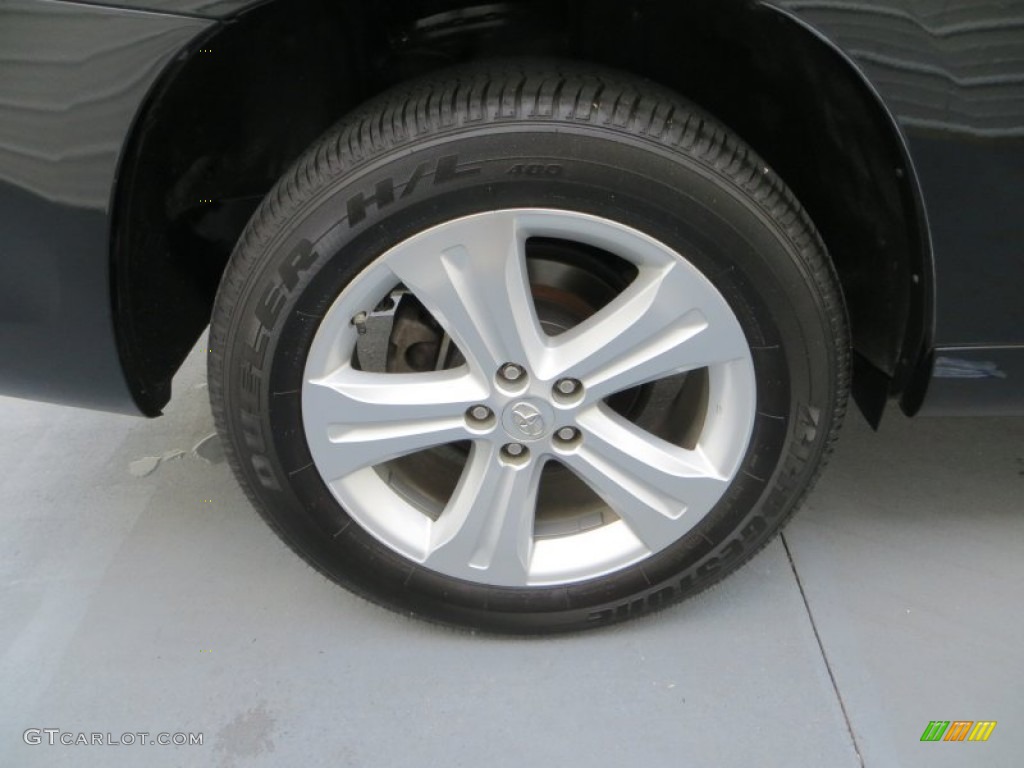 2010 Highlander Limited - Black / Sand Beige photo #13