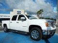 2009 White Diamond Tricoat GMC Sierra 1500 SLT Crew Cab  photo #8