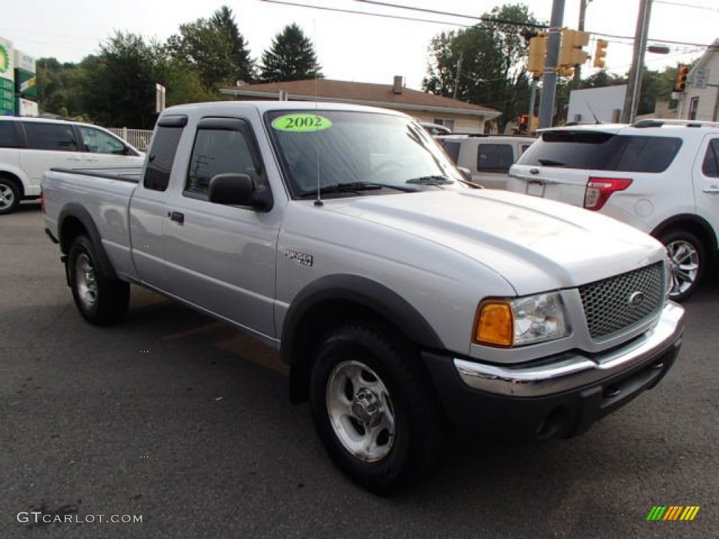 2002 Ranger XLT SuperCab 4x4 - Silver Frost Metallic / Dark Graphite photo #3