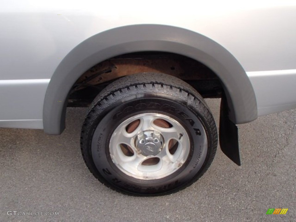 2002 Ranger XLT SuperCab 4x4 - Silver Frost Metallic / Dark Graphite photo #7