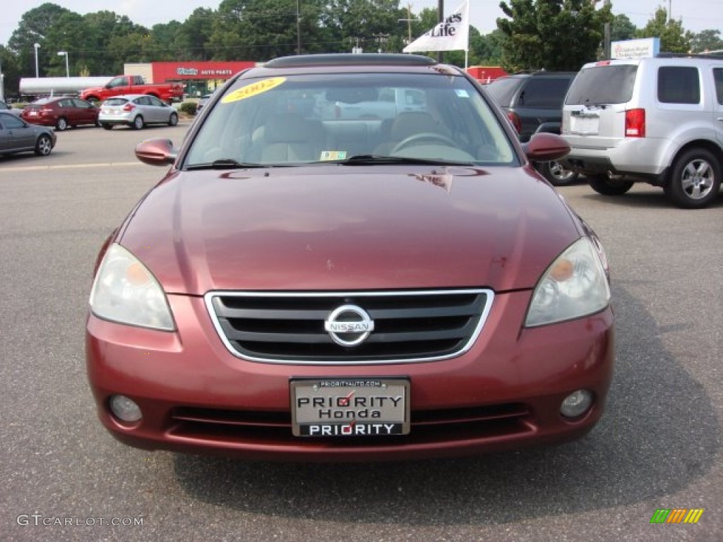 2002 Altima 3.5 SE - Nouveau Ruby / Blond Beige photo #10