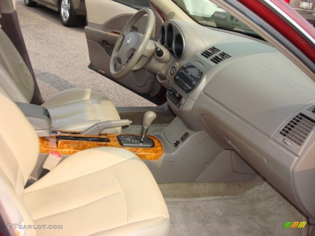 2002 Altima 3.5 SE - Nouveau Ruby / Blond Beige photo #16
