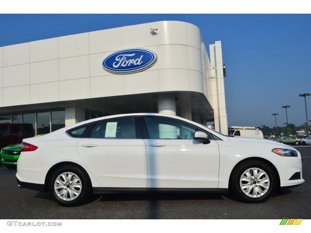 Oxford White 2014 Ford Fusion S Exterior Photo #85517672