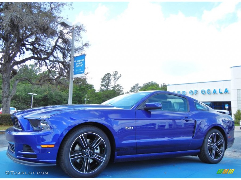2014 Mustang GT/CS California Special Coupe - Deep Impact Blue / California Special Charcoal Black/Miko Suede photo #1