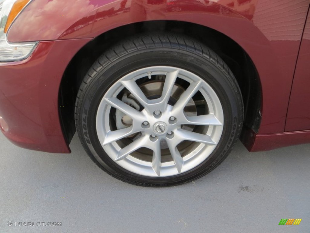 2010 Maxima 3.5 SV - Tuscan Sun Red / Caffe Latte photo #11