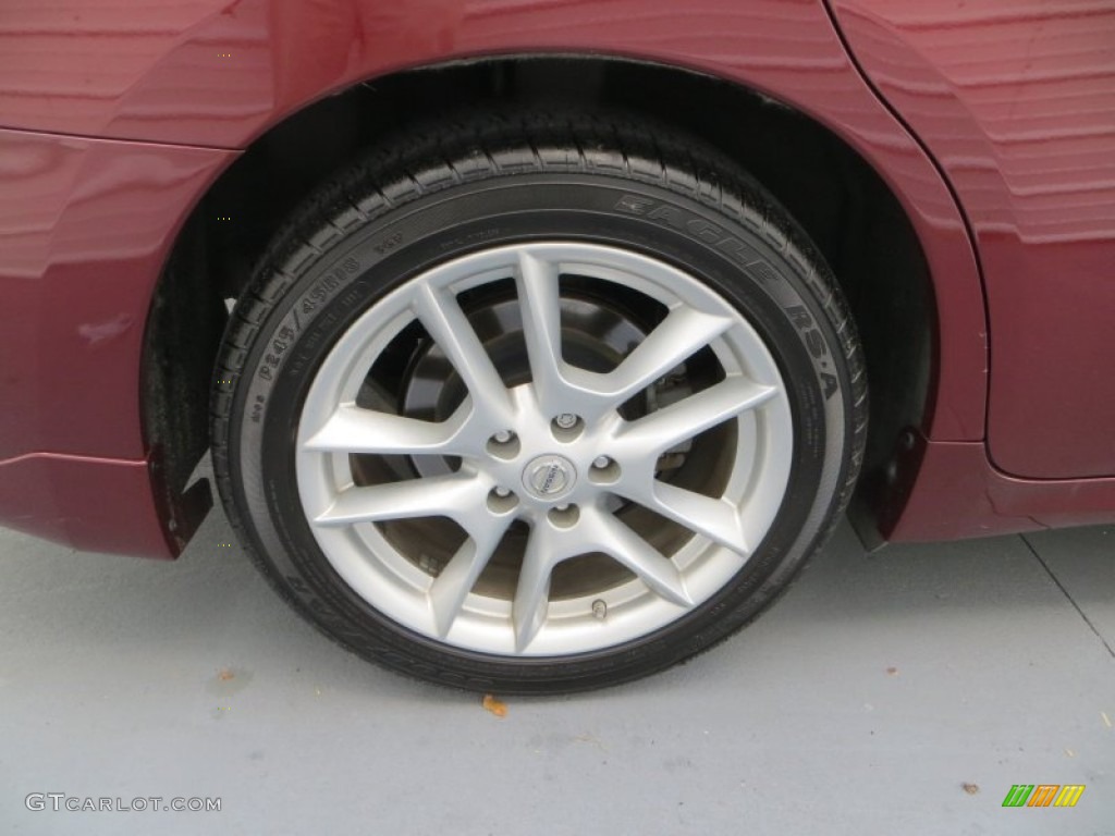 2010 Maxima 3.5 SV - Tuscan Sun Red / Caffe Latte photo #13