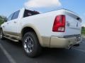 2012 Bright White Dodge Ram 1500 Laramie Longhorn Crew Cab  photo #2