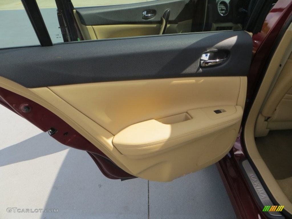 2010 Maxima 3.5 SV - Tuscan Sun Red / Caffe Latte photo #26