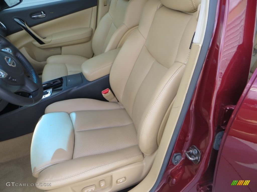 2010 Maxima 3.5 SV - Tuscan Sun Red / Caffe Latte photo #30