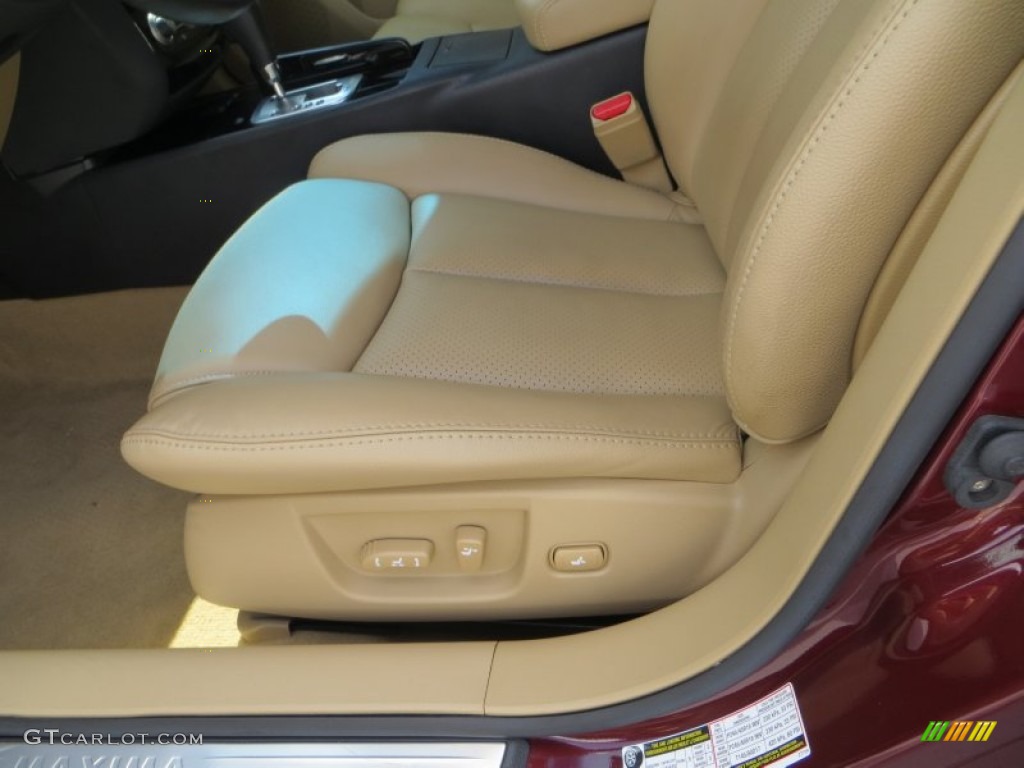 2010 Maxima 3.5 SV - Tuscan Sun Red / Caffe Latte photo #31