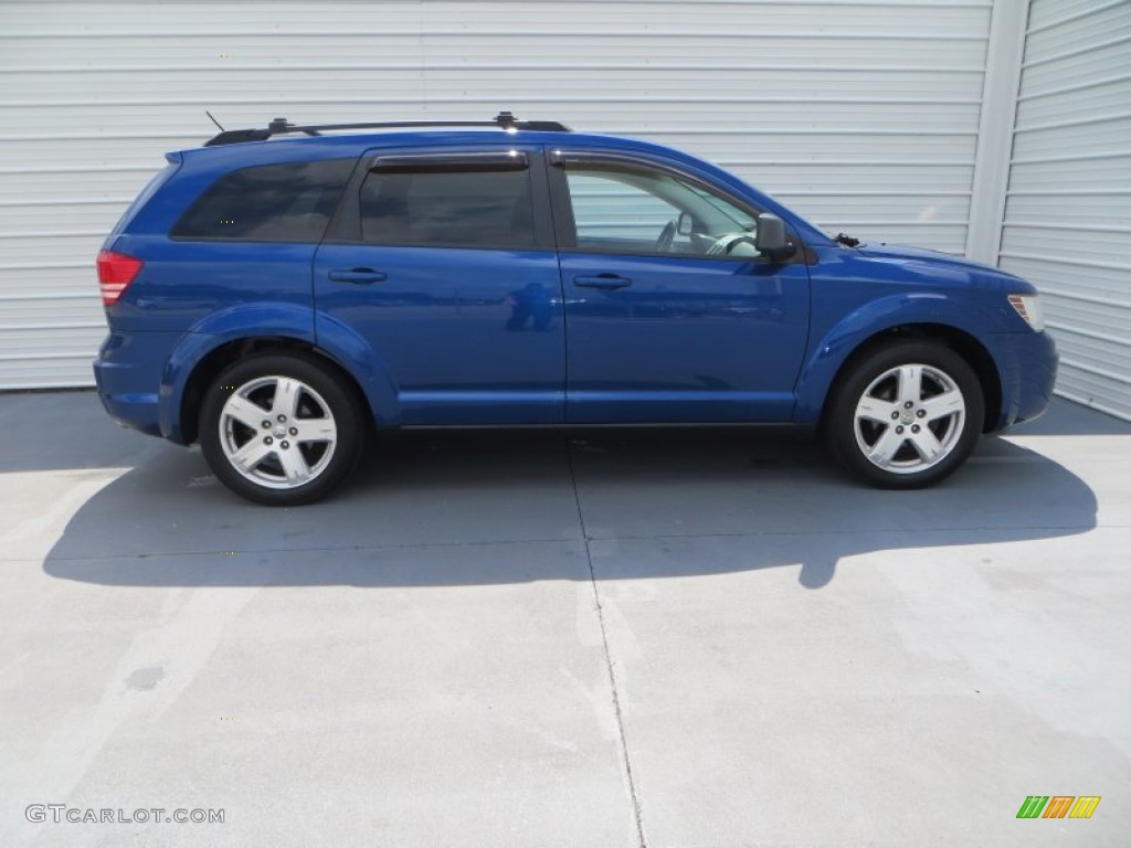 2009 Journey SXT - Deep Water Blue Pearl / Dark Slate Gray/Light Graystone photo #3