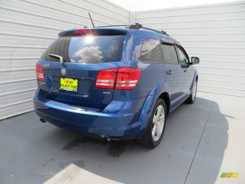 2009 Journey SXT - Deep Water Blue Pearl / Dark Slate Gray/Light Graystone photo #4