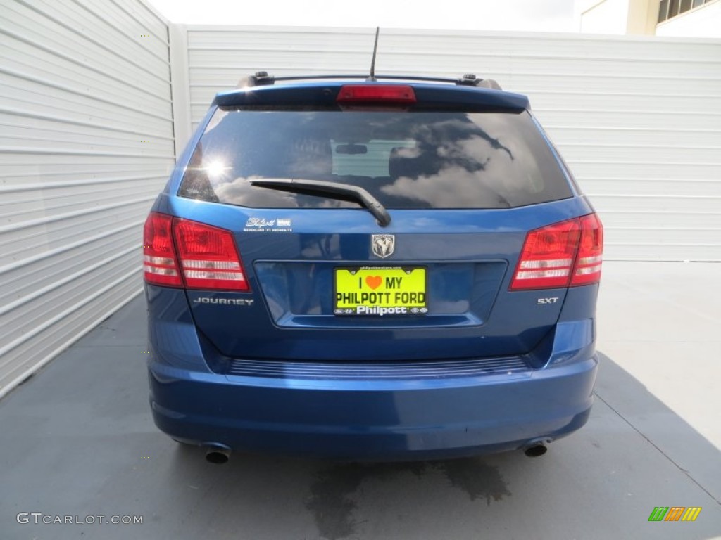 2009 Journey SXT - Deep Water Blue Pearl / Dark Slate Gray/Light Graystone photo #5