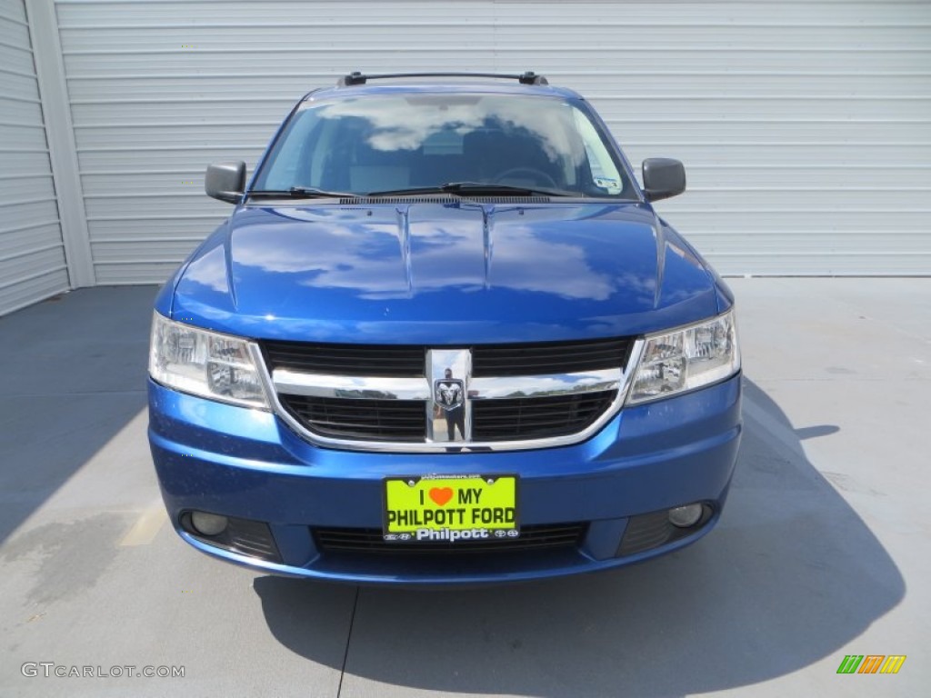 2009 Journey SXT - Deep Water Blue Pearl / Dark Slate Gray/Light Graystone photo #10