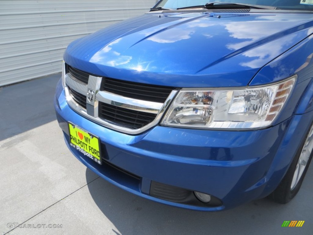2009 Journey SXT - Deep Water Blue Pearl / Dark Slate Gray/Light Graystone photo #12