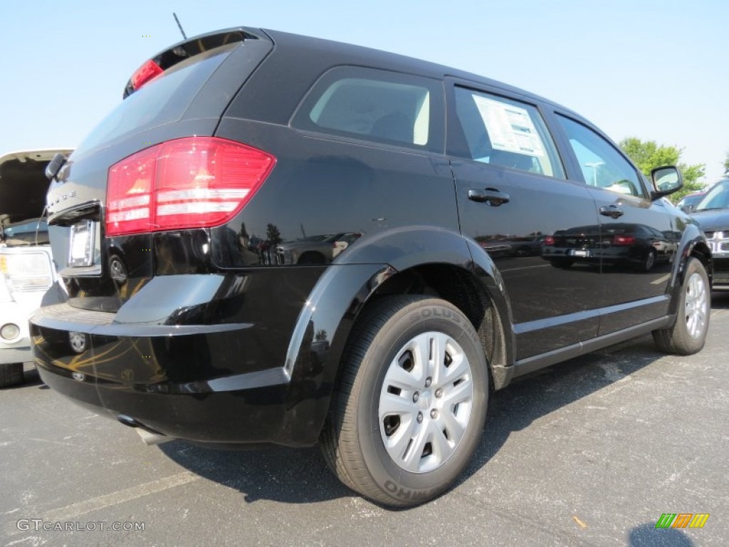 Pitch Black 2014 Dodge Journey Amercian Value Package Exterior Photo #85520192