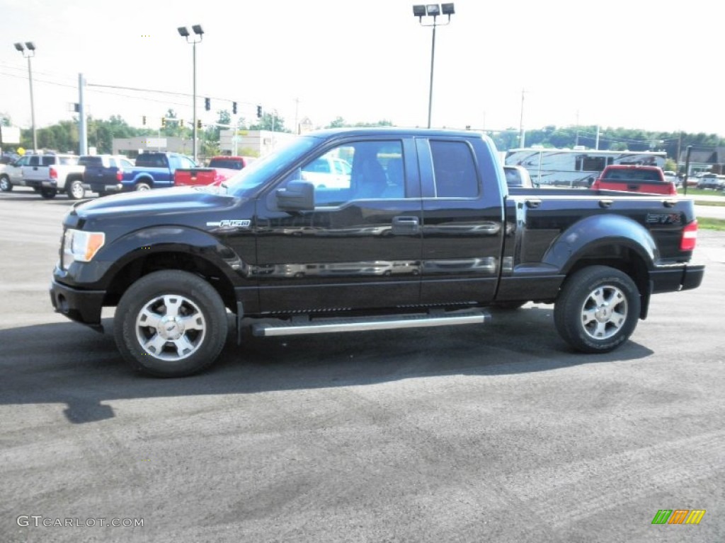 Black 2009 Ford F150 STX SuperCab 4x4 Exterior Photo #85520933