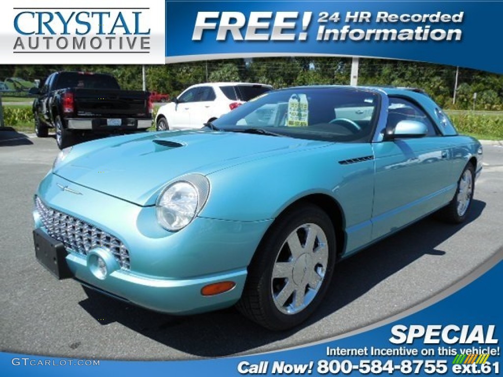 2002 Thunderbird Premium Roadster - Thunderbird Blue / Thunderbird Blue photo #1