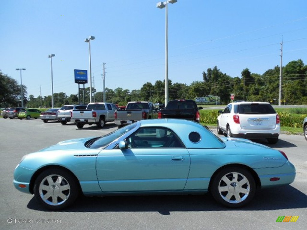 Thunderbird Blue 2002 Ford Thunderbird Premium Roadster Exterior Photo #85521380