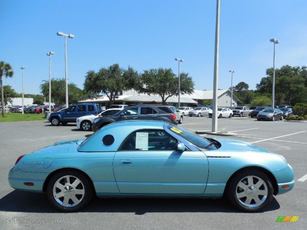 Thunderbird Blue 2002 Ford Thunderbird Premium Roadster Exterior Photo #85521527