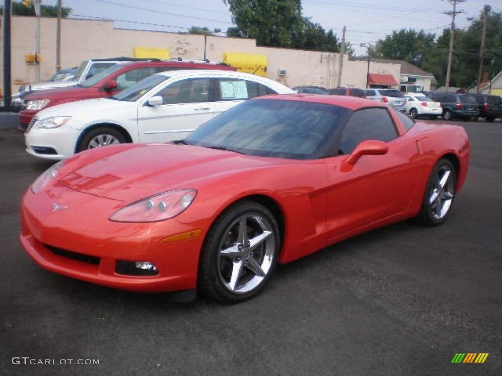 2011 Corvette Coupe - Inferno Orange Metallic / Ebony Black/Cashmere photo #1