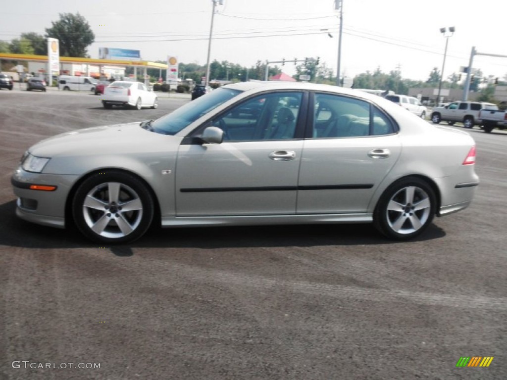 2007 9-3 Aero Sport Sedan - Parchment Silver Metallic / Parchment/Black photo #4