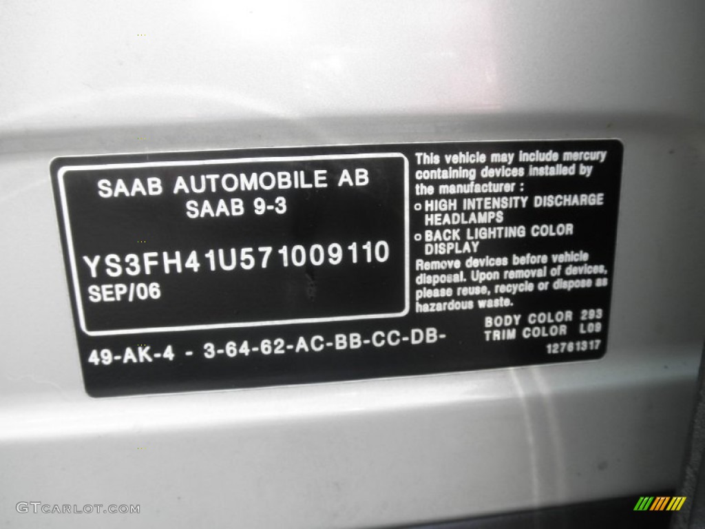 2007 9-3 Aero Sport Sedan - Parchment Silver Metallic / Parchment/Black photo #5