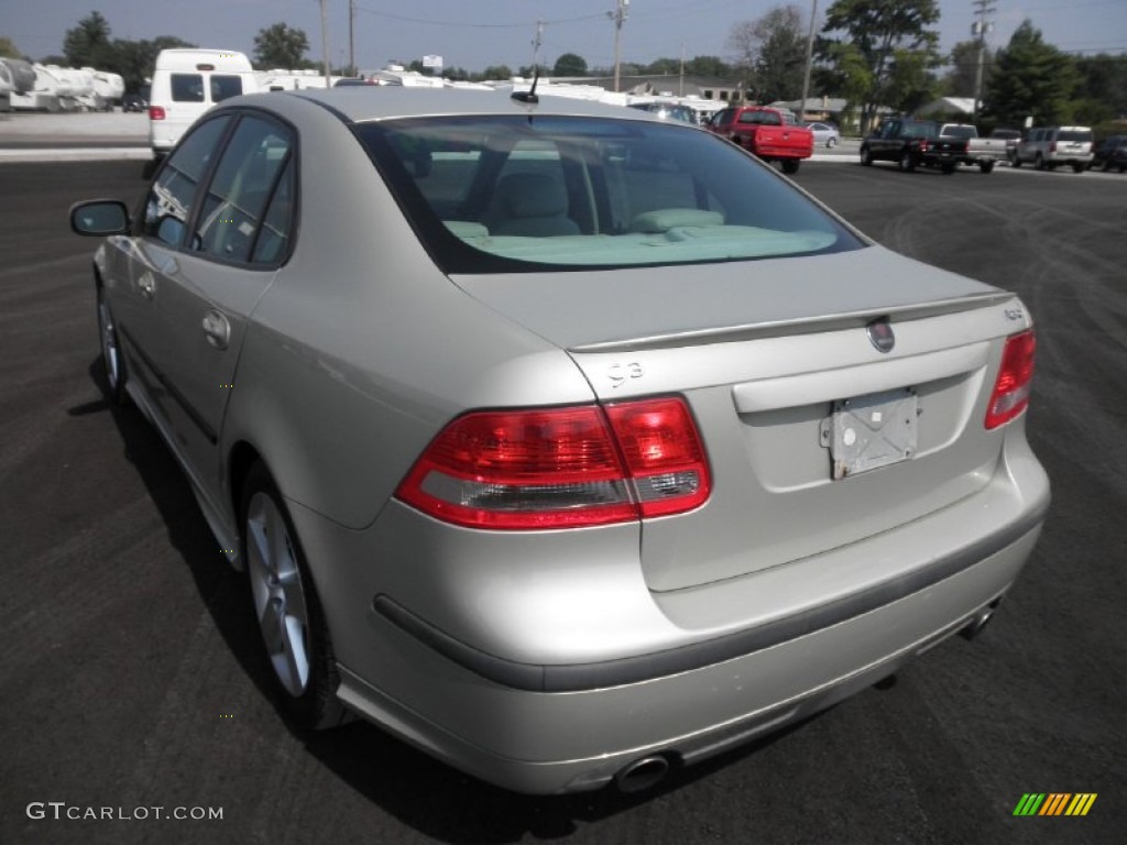 2007 9-3 Aero Sport Sedan - Parchment Silver Metallic / Parchment/Black photo #24